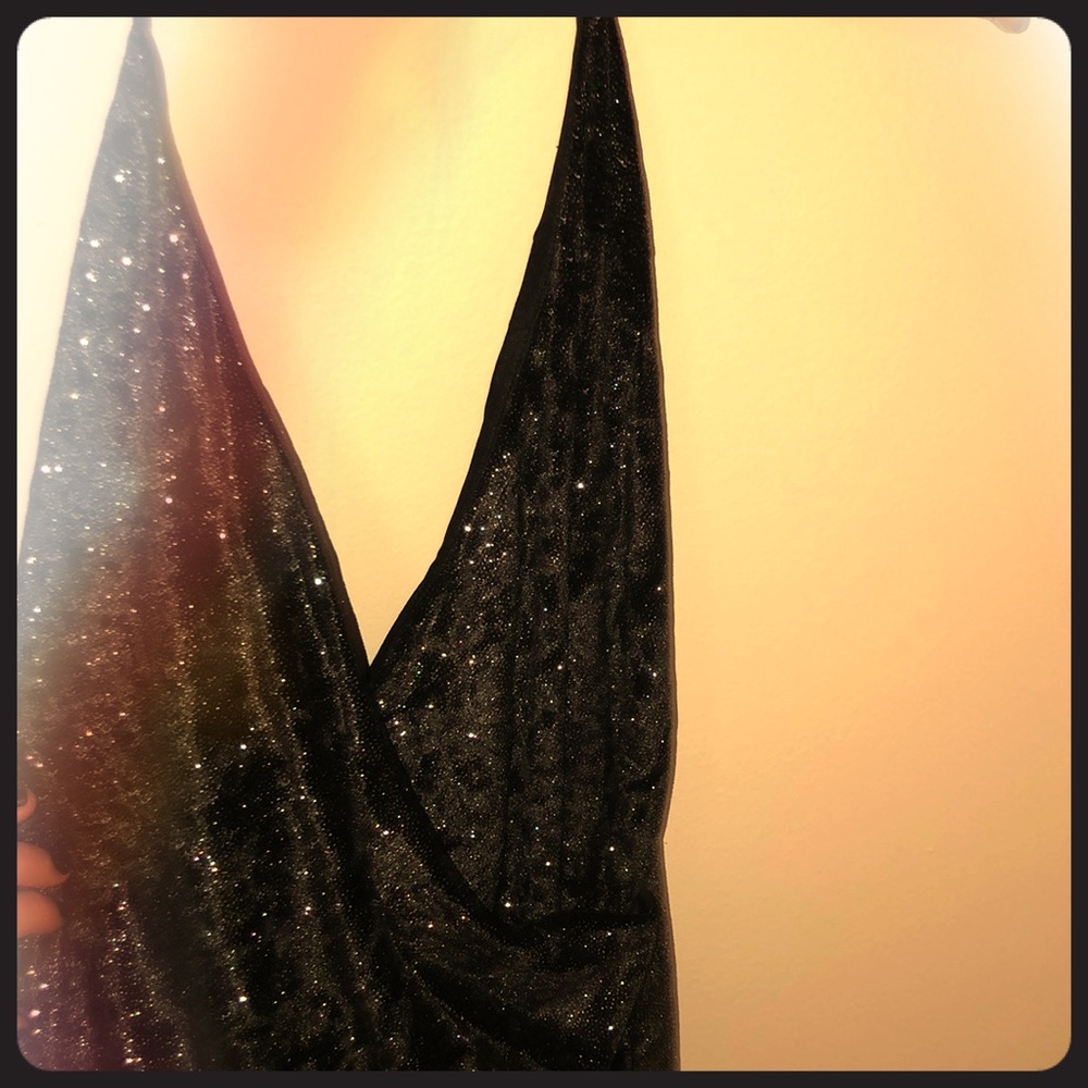 Sparkly black dress